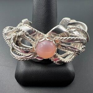 Carolyn Pollack Silver Bracelet with Pink Gemstone